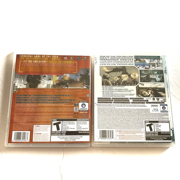 Tom Clancy Playstation 3 Games Ghost Recon Advanced Warfighter and End War - Picture 2 of 10